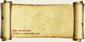 Jovana Damjanović vizit kartica